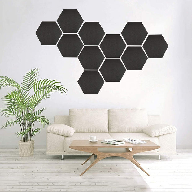 Creative Hexagonal Polyester Fiber Sound Insulation Panels For Interior Decoration