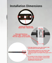Smart Fingerprint Door Lock – Tuya App, Keypad, & Bluetooth Unlocking
