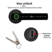 Smart Fingerprint Door Lock – Tuya App, Keypad, & Bluetooth Unlocking