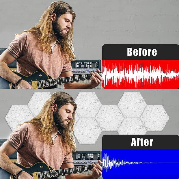 Creative Hexagonal Polyester Fiber Sound Insulation Panels For Interior Decoration
