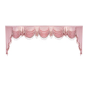 2 Panels European Style High-end Luxury Embroidered Curtains For Modern Bedroom, Without Valance