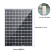 50W Solar Photovoltaic Panel Power Generation System