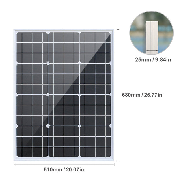 50W Solar Photovoltaic Panel Power Generation System